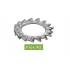 200 Rondelles Eventail à Dentures Extérieures Az 7 mm - DIN 6798 A - NFE27-624 - UNI 8842 - Inox A2 - D-Work