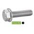 50 Vis à métaux tête hexagonale à embase crantée 8x50 mm - Inox A2, norme DIN 6921 - Résistantes et durables - ACTON