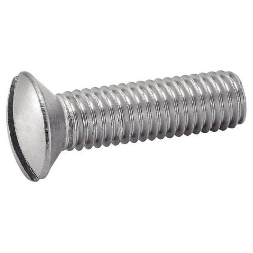 50 Vis à métaux tête fraisée bombée fendue 10x90 mm - Inox A2, norme DIN 964 - ACTON