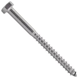 50 Vis à bois tête hexagonale 10x40 mm - Inox A2, norme DIN 571 - ACTON