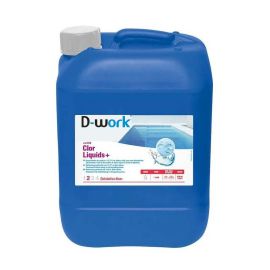 Chlore Liquide Anti Tartre - Bidon 20 l - Traitement Piscine Efficace et Préventif - D-Work