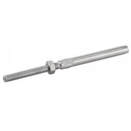 10 Embouts filetés à sertir pas à droite M8 - Inox A4 - Avec écrou - ACTON