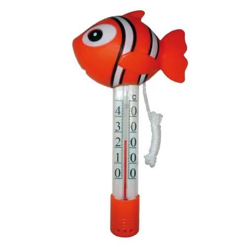 Thermomètre Poisson Clown Rouge - Accessoire Piscine - Mesure Précise et Durable - ASTRALPOOL