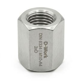 10 Écrous hexagonaux M20 - Inox A2, norme DIN 6334 - Résistants et durables - ACTON