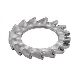 50 Rondelles Eventail à Dentures Extérieures Az 18 mm - DIN 6798 A - NFE27-624 - UNI 8842 - Acier Zn - D-Work
