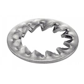 200 Rondelles Eventail à Dentures Intérieures Jz 10 mm - DIN 6798 J - NFE27-625 - UNI 8842 - Acier Zn - D-Work