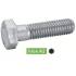 10 Vis à Métaux Tête Hexagonale Filetage Partiel 27 x 120 mm - DIN 931 - Inox A2 - D-Work