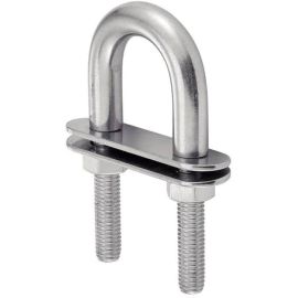 5 Étriers en U 6x90 mm - Inox A4 - Double plaque - ACTON