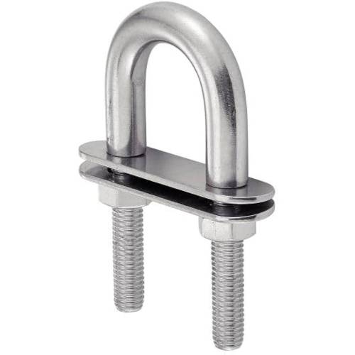 Étrier en U double plaque 10x90 mm - Inox A4 - Résistant et durable - ACTON