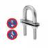 5 Étriers en U 8x100 mm - Inox A4 double plaque - Résistants et durables - ACTON