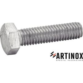 5 Vis à Métaux Tête Hexagonale Filetage Total 20 x 160 mm - DIN 933 - Inox A4-80 - D-Work