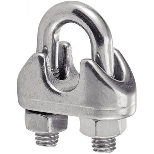 5 Serre-Câbles à Etrier M6 mm - Inox A4 - D-Work