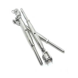 5 Ridoirs à chape fixe soudée 10 mm - Inox A4 - Embout à sertir - ACTON 