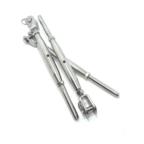 5 Ridoirs à chape fixe soudée 10 mm - Inox A4 - Embout à sertir - ACTON 