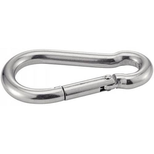 5 Mousquetons 10 mm - Inox A4 - Résistants et durables - ACTON 
