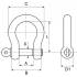 5 Manilles lyre forgées 6 mm - Inox A4 - Résistantes et durables - ACTON