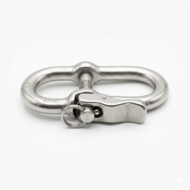 5 Manilles longues rapides 8 mm - Inox A4 - Résistantes et durables - ACTON
