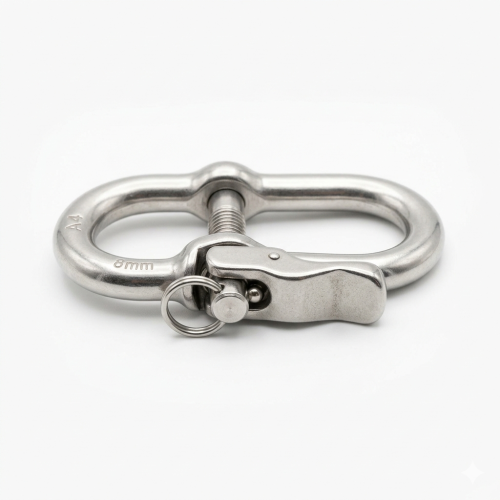 5 Manilles Longues Rapide 6 mm - Inox A4 - D-Work