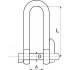 5 Manilles Longues Rapide 5 mm - Inox A4 - D-Work