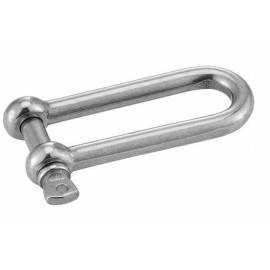 Manille droite longue 10 mm - Inox A4 - Forgée résistante - ACTON 