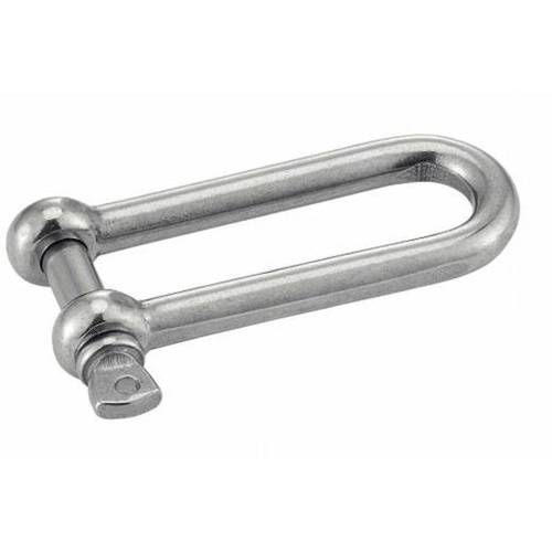 5 Manilles Droite Longue Forgée 10 mm - Inox A4 - D-Work