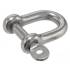 5 Manilles Droite Forgée Axe Imperdable 6 mm - Inox A4 - D-Work