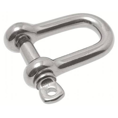 5 Manilles droites forgées 6 mm - Inox A4 - Résistantes et durables - ACTON