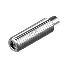 100 Vis sans tête six pans creux 4x5 mm - Inox A2, norme ISO 4028 - Résistantes et durables - ACTON