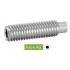 100 Vis sans tête six pans creux 4x5 mm - Inox A2, norme ISO 4028 - Résistantes et durables - ACTON