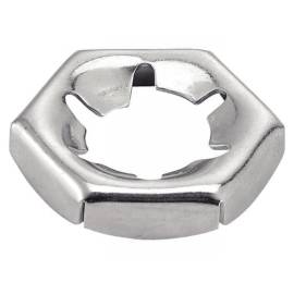 50 Ecrous PAL Autofreinés Hexagonaux M18 mm - DIN 7967 - NFE27-460 - Acier Zn - D-Work