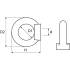 10 Écrous à anneau M16 - Inox A2, norme DIN 582 - Résistants et durables - ACTON