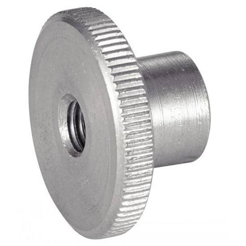 10 Ecrous Moletés Type Haut M10 mm - DIN 466 - Inox A1 - D-Work
