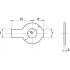 10 Freins d’écrous droits à ailerons 30 mm - Inox A2, norme NFE 25540 - Anticorrosion et durables - ACTON