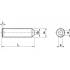 100 Vis Sans Tête Six Pans Creux Bout Pointeau 2 x 10 mm - ISO 4027 - Inox A2 - D-Work