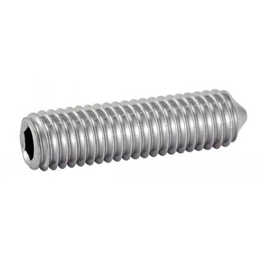 100 Vis sans tête six pans creux 2,5x5 mm - Inox A2, norme ISO 4029 - Résistantes et durables - ACTON