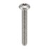100 Vis à métaux tête cylindrique basse 8x20 mm - Inox A2, norme ISO 14580 - Résistantes et durables - ACTON