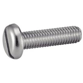 100 Vis à métaux tête cylindrique fendue 6x100 mm - Inox A2, norme DIN 84 - ACTON