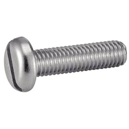 100 Vis à métaux tête cylindrique fendue 6x80 mm - Inox A2, norme DIN 84 - Résistantes et durables - ACTON