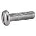 100 Vis à Métaux Tête Cylindrique Fendue 8 x 55 mm - DIN 84 - ISO 1207 - NFE25-127 - UNI 6107 - Inox A2 - D-Work