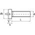 100 Vis à Métaux Tête Cylindrique Fendue 6 x 70 mm - DIN 84 - ISO 1207 - NFE25-127 - UNI 6107 - Inox A2 - D-Work