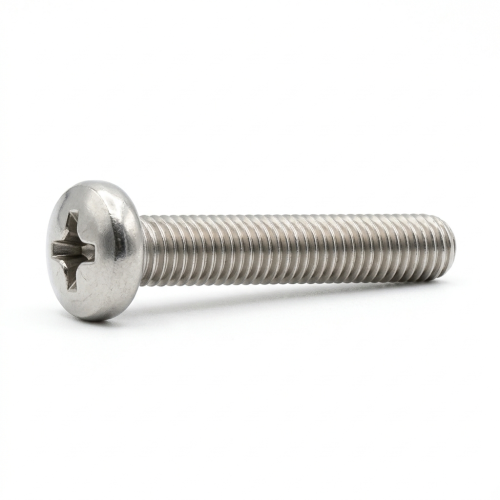 100 Vis à métaux tête cylindrique Phillips 6x80 mm - Inox A2, norme DIN 7985 - Résistantes et durables - ACTON