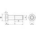 100 Vis à Métaux Tête Cylindrique Réduite Six Pans Creux 8 x 25 mm - DIN 7984 - UNI 9327 - Inox A2 - D-Work