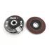 3 flap discs flat D. 125 x Al. 22,23 mm Gr 60 corundum for Wood, metal - 738536 - Beast