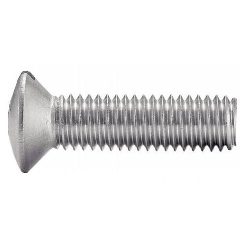 100 Vis à Métaux Tête Fraisée Bombée Fendue 8 x 35 mm - DIN 964 - ISO 2010 - NFE25-124 - UNI 6110 - Inox A2 - D-Work