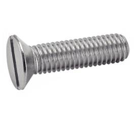 100 Vis à métaux tête fraisée fendue 6x65 mm - Inox A2, norme DIN 963 - Résistantes et durables - ACTON