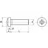 200 Vis à métaux tête cylindrique 3x8 mm - Inox A4, norme DIN 7985 - Résistantes et durables - ACTON