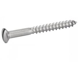 200 Vis à Bois Tête Fraisée Bombée Fendue 5 x 20 mm - DIN 95 - NFE25-605 - UNI 703 - Inox A2 - D-Work