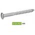 200 Vis à Bois Tête Fraisée Bombée Fendue 3.5 x 35 mm - DIN 95 - NFE25-605 - UNI 703 - Inox A2 - D-Work