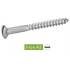 100 Vis à Bois Tête Fraisée Bombée Fendue 6 x 100 mm - DIN 95 - NFE25-605 - UNI 703 - Inox A2 - D-Work