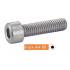 100 Vis à métaux tête cylindrique 8x25 mm - Inox A4-80, norme DIN 912 - ACTON